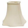 Homeroots 16 in. Premium Square Monay Shantung Lampshade, White 469532